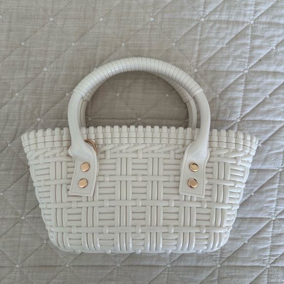 Small wicker tote handbag - Picture 5 of 5